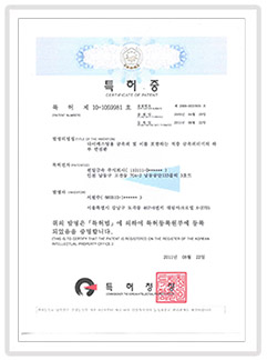 Patent Certificate (Die Casting)